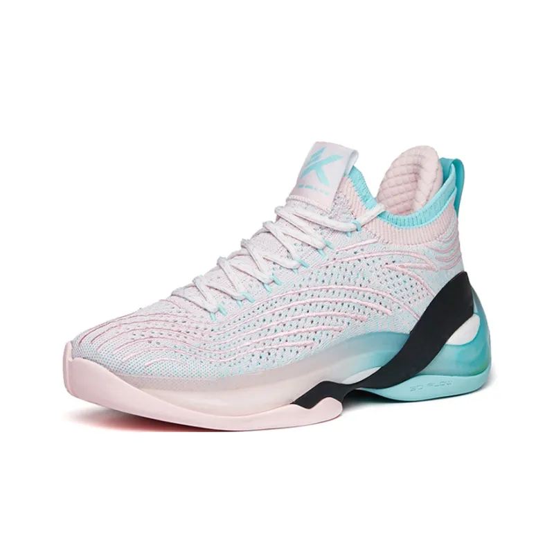 ANTA KT7 Basketball Shoes Men Low Top Apricot Blossom Pink/Light Blue-1