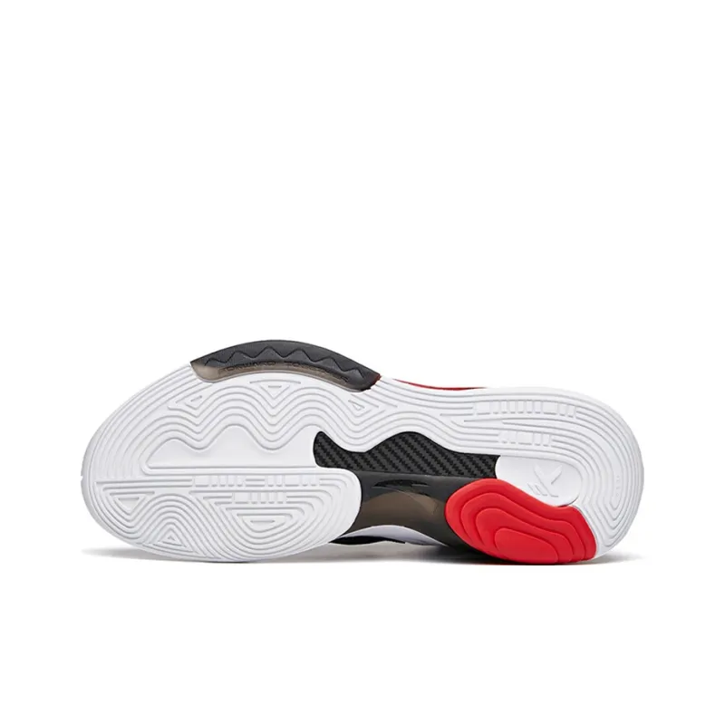 Anta KT6 Anti-Slip Wear-Resistant Mid-Top Performance Basketball Shoes Men's Red-4