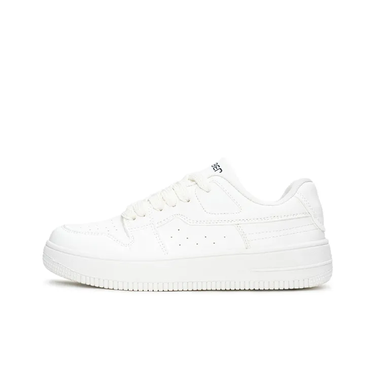 Humanism 1986 Thermal Balance, Lightweight, Breathable, Height Increasing Low Top Skateboard Shoes Women's White-0