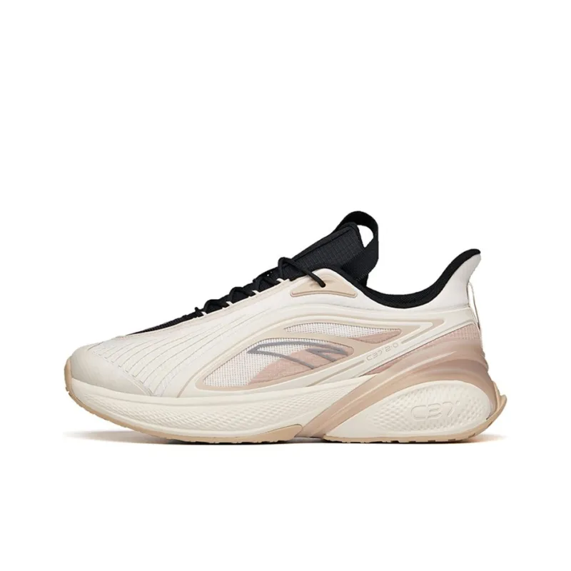 Anta C37 2.0 Anti-Slip Wear-Resistant Breathable Cushioning Coverage Low-Top Running Shoes Men's Apricot-0