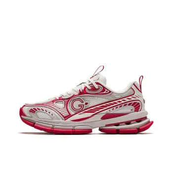 Anta Anta Champion All Weather Series Slip Resistant Low Top Running Shoes Men's White Red