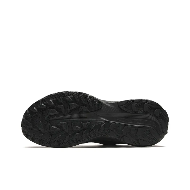 Anta Cushioned Slip-Resistant Abrasion-Resistant Low-Top Running Shoes Men's Black Silver-4