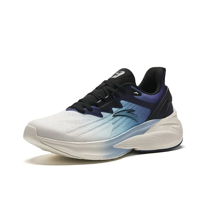 Anta Stinger 5 Cushioning Anti Slip And Wear Resistant Low Top Running Shoes Men's White Blue Black-1