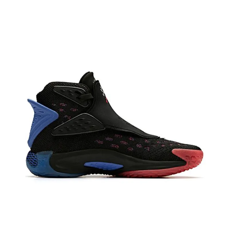 Anta KT5 Abrasion Resistant Breathable High Top Basketball Shoes Men's Red Blue Black-1