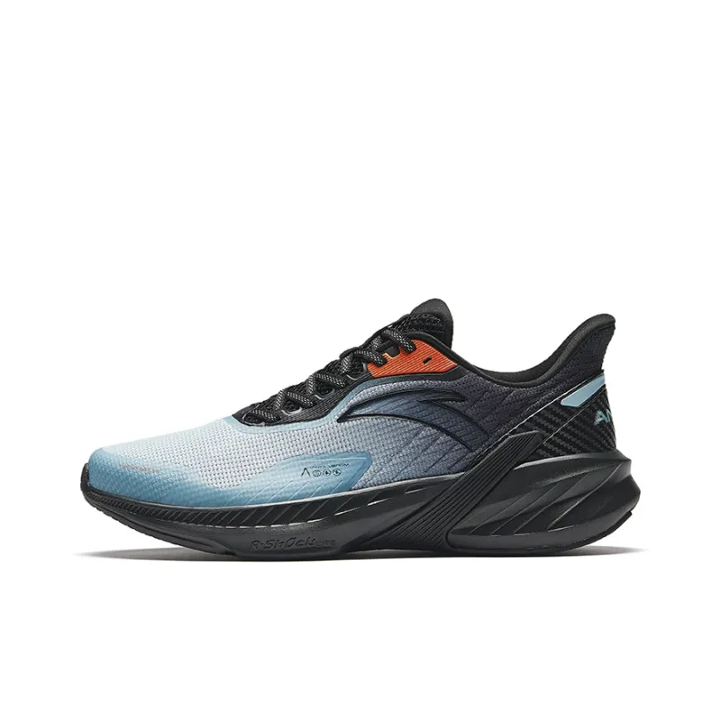 Anta DuCi4 Cushioned Slip Resistant Low Top Running Shoes Men's Blue-0