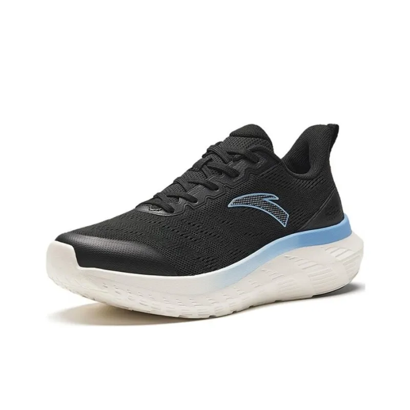 Anta Light Cloud Cushioning Wear Resistant Low Top Casual Running Shoes Women's Black-1