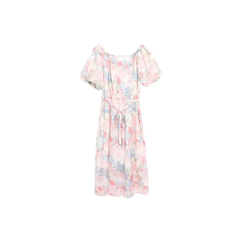 Incolore Short Sleeved Dresses Women's Floral-1