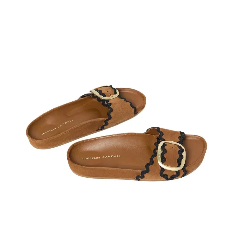 Loeffler Randall Slide Slippers Women's Brown-3