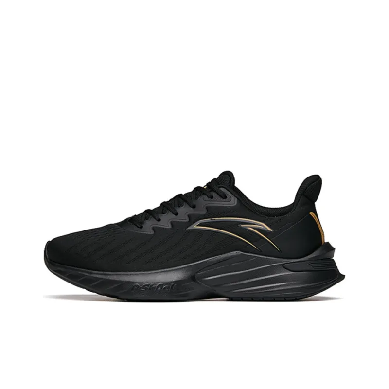 Anta DuCi1 Cushioning, Slip Resistant, Abrasion Resistant, Breathable Low Top Running Shoes Men's Black-0