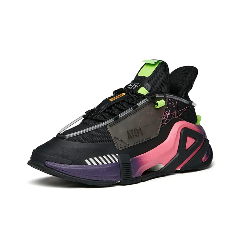 Anta AT91 Low Top Running Shoes Men's Black Pink-1