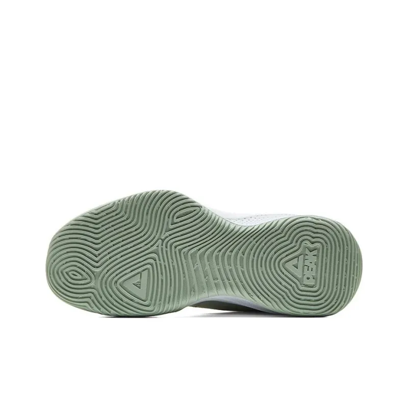 PEAK Lanying Basketball Shoes Women's Low Top Pea Green-4