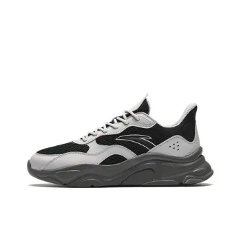 Anta Little Millennium Cushioning Wear Resistant Low Top Casual Shoes Women's Black Gray