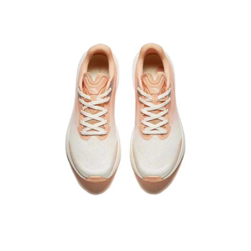 Anta Road Run Cushioning Breathable Low-Top Running Shoes Women's Pink White-4