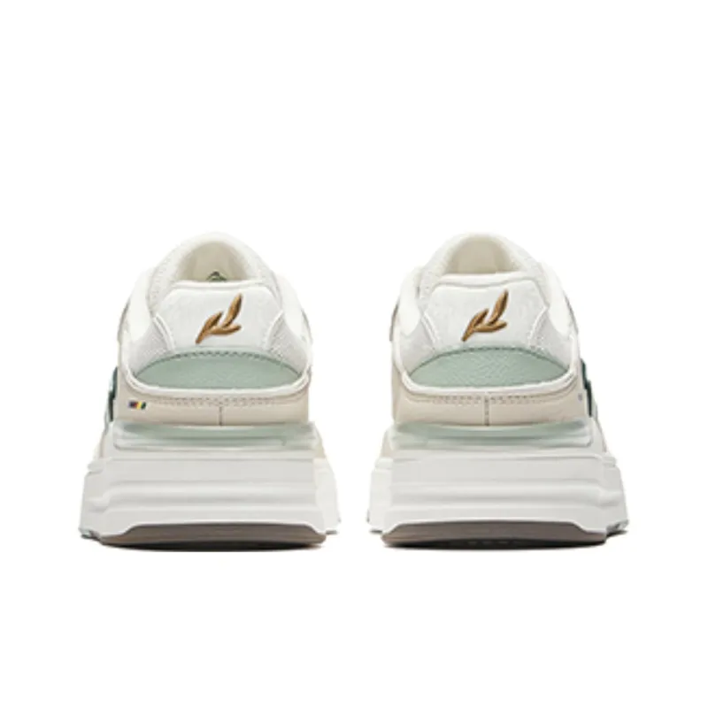 Anta Street Naughty Lite Wear-Resistant Balance Low-Top Skateboard Shoes Women's White Beige Green-3