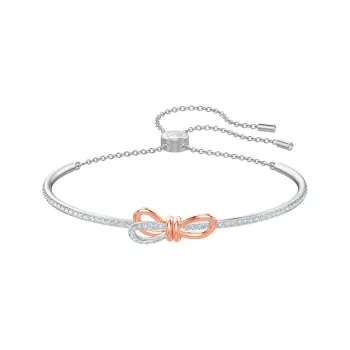 Swarovski Artificial Crystal Bangles Women's White Gold Plated
