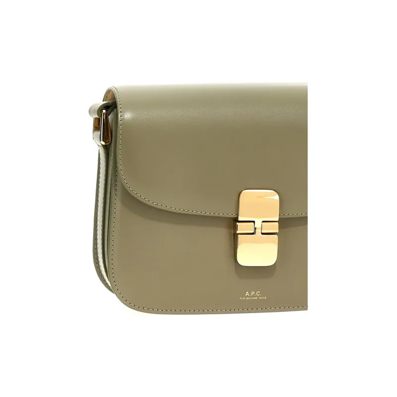 A.P.C Grace Logo Printed Small Shoulder Bag-2