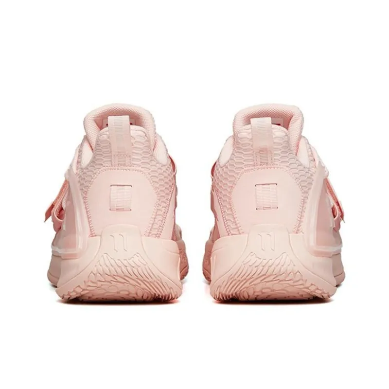 Anta Water Flower 2 KT Cushioning Anti-Slip And Wear-Resistant Coverage Low-Top Basketball Shoes Cherry Blossom Pink-3