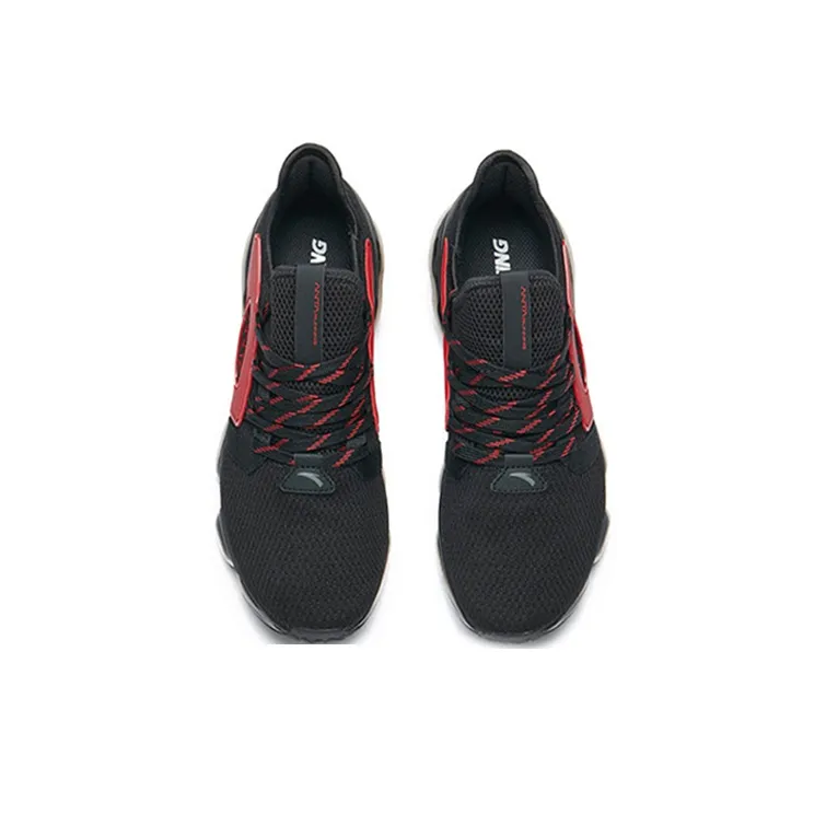 Anta SEEED Shock Absorbers With Slip Resistant Features Low Top Running Shoes Men's Black Red-4