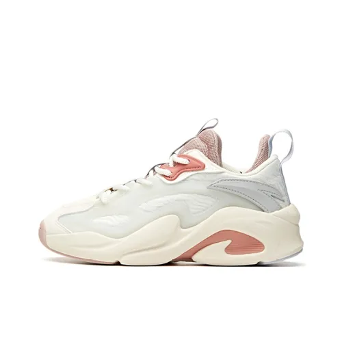 Anta Bastard Peak Durable Breathable Low-Top Chunky Sneakers Women's White Purple Blue
