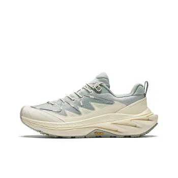 Anta Wild PRO Cushioning Wear Resistant Low Top Running Shoes Women's Green Ecru