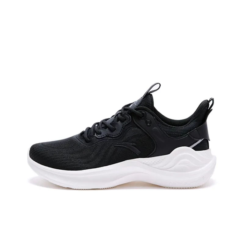 Anta Ling Yun 3 Lightweight Low Top Running Shoes Women's Black-0
