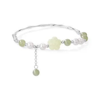 MOLADY Chalcedony Half Bangle Women's