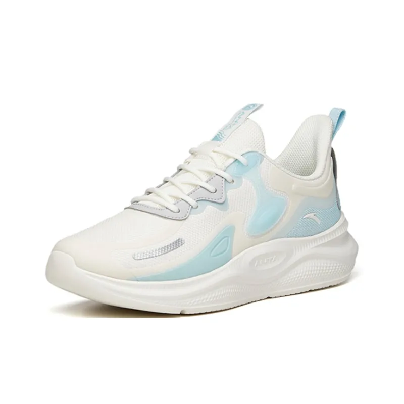 Anta Lingyun Cushioning, Slip Resistant, And Abrasion Resistant Low Top Running Shoes Men's White Blue-2