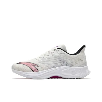 Anta MACH 2.0 Shock Absorbers With Slip Resistant Features Low Top Running Shoes Men's White Purple Black