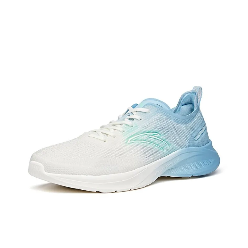 Anta Hydrogen Run III Cushioning Anti Slip Wear Resistant Breathability Low Top Running Shoes Men's White Blue-1