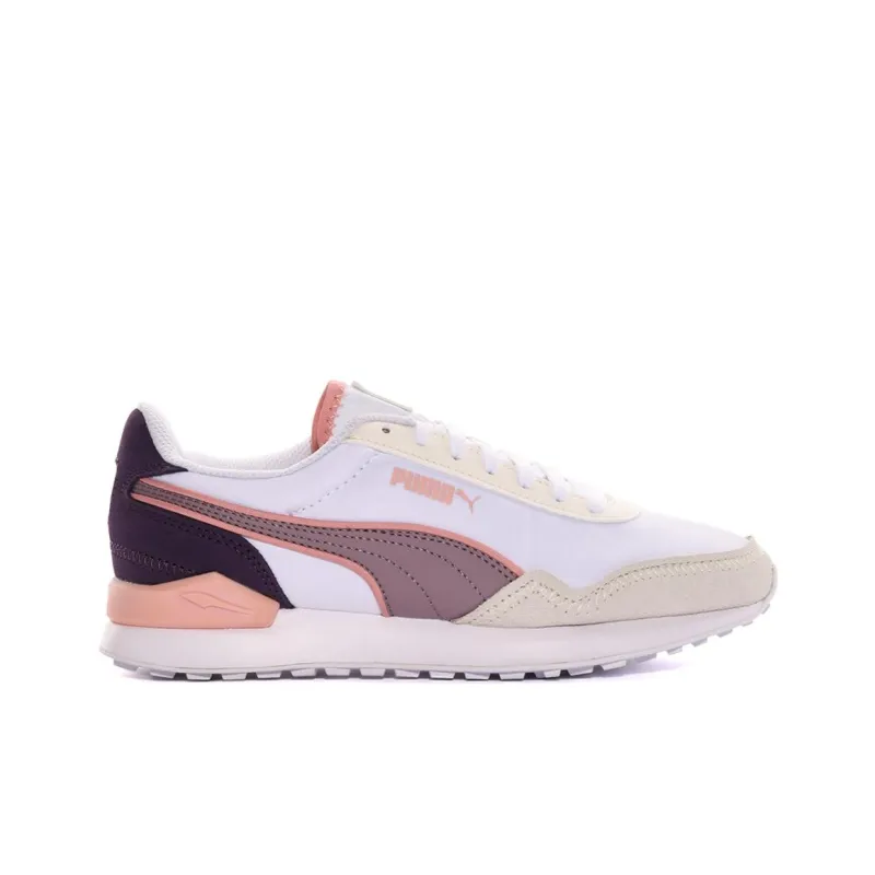 PUMA Dista Wear-resistant And Lightweight Low-Top Casual Shoes Women's White Pink-1