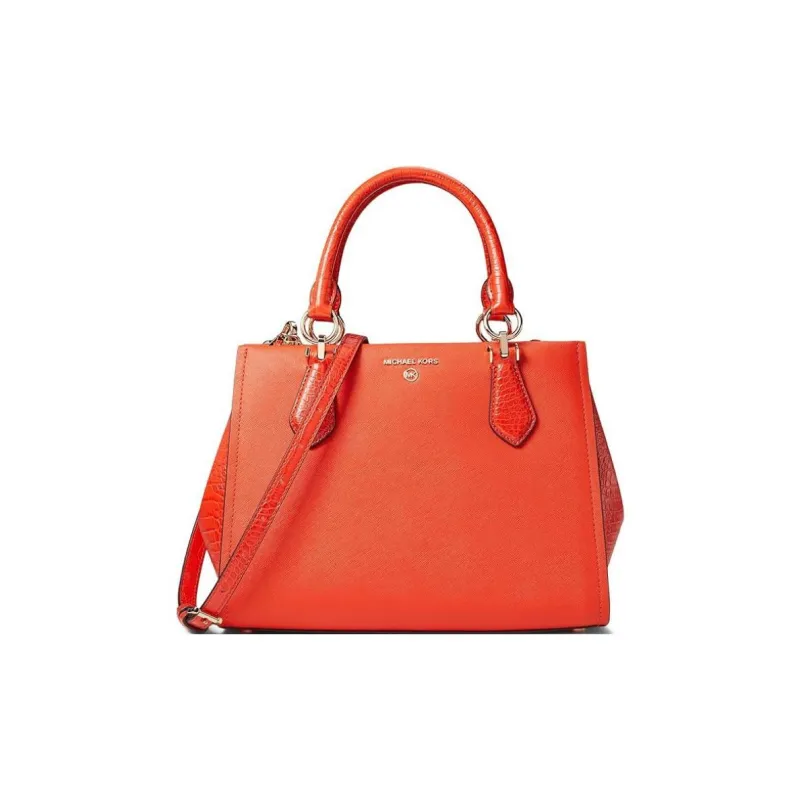 MICHAEL KORS MARILYN Leather Handbag Shoulder Bag Crossbody Bag Medium Size Women's Optical Orange-2