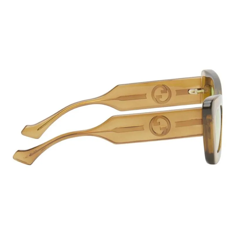 GUCCI Transparent Oversize frame Sunglasses-2