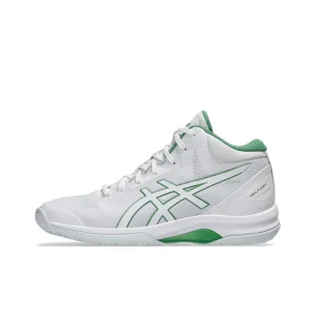Asics LADY GELFAIRY 9 Anti Slip Wear Resistant Mid Top Basketball Shoes Women's White Green