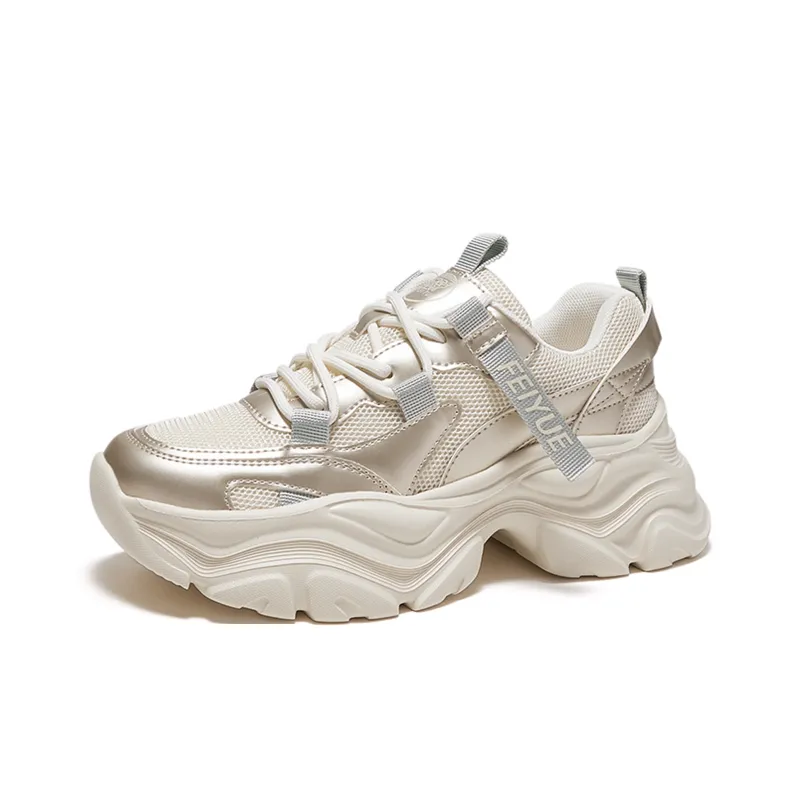 Feiyue Anti-Slip Wear-Resistant Low-Top Chunky Sneakers Women's-11