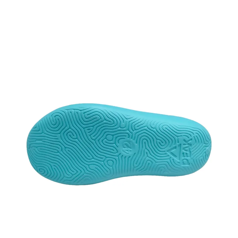 PEAK Very Small Fat Drag EVA Graffiti Odor Resistant Abrasion Resistant Slide Slippers Men's Teal-4