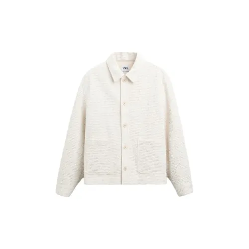 ZARA Jackets Men White