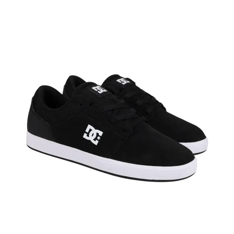 DC Shoes Anti Slip Wear Resistant Low Top Skateboard Shoes Men's Black White-2