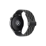 Perforated Foldable Magnetic Clasp-Black[Strap Only, Movement Not Included]