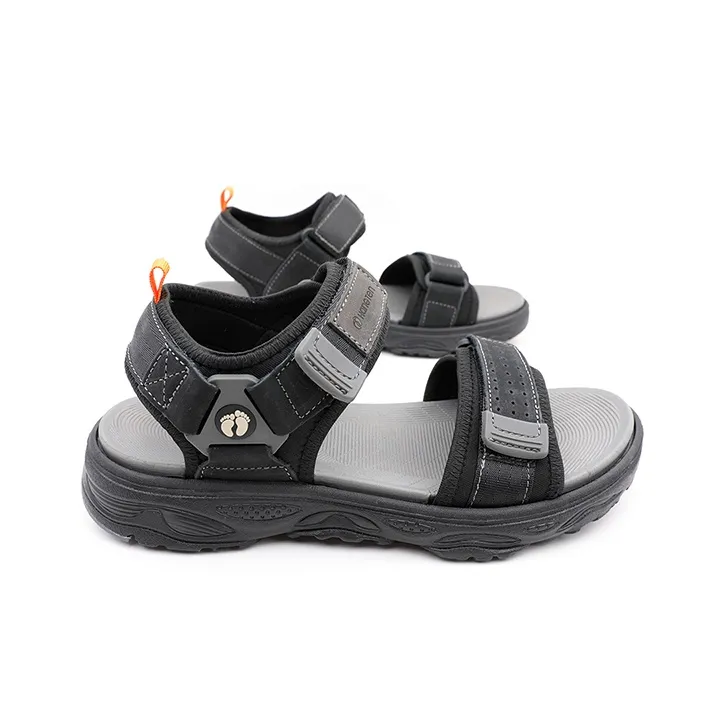 HANG TEN Beach Sandals Men Black/Gray-4