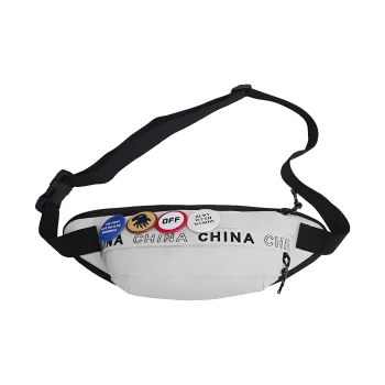 Warrior Polyamide With Nylon Sling Bag Regular Unisex Black White