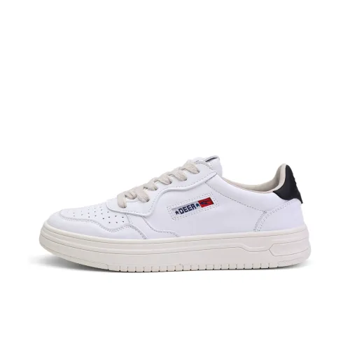 DEERWAY Skateboard Shoes Women's Low-Top White