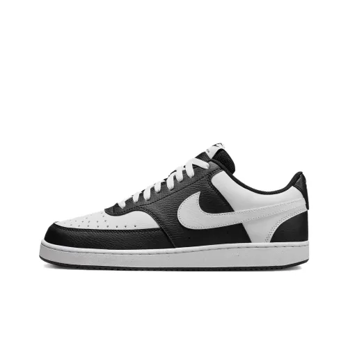 Nike Court Vision Skateboard Shoes Men Low-Top Black/White