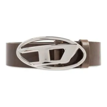 DIESEL B 1Dr Logo Plaque Buckled Belt