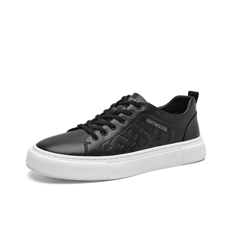 SEPTWOLVES Height-Enhancing Wear-Resistant Lightweight Low-Top Skateboard Shoes Men's-1