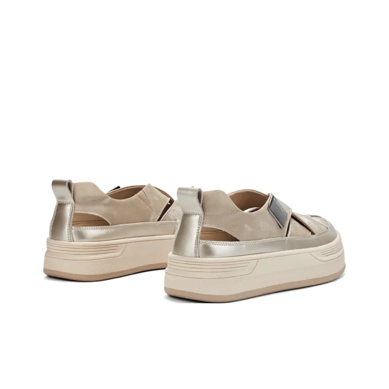 KEKAFU Height Increasing Low Top Casual Shoes Women's-4