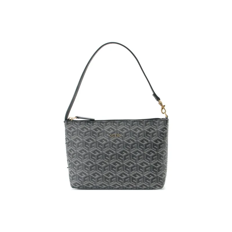 GUESS Polyurethane Tote Bag Shopping Bag Shoulder Bags Women's Charcoal Gray-4