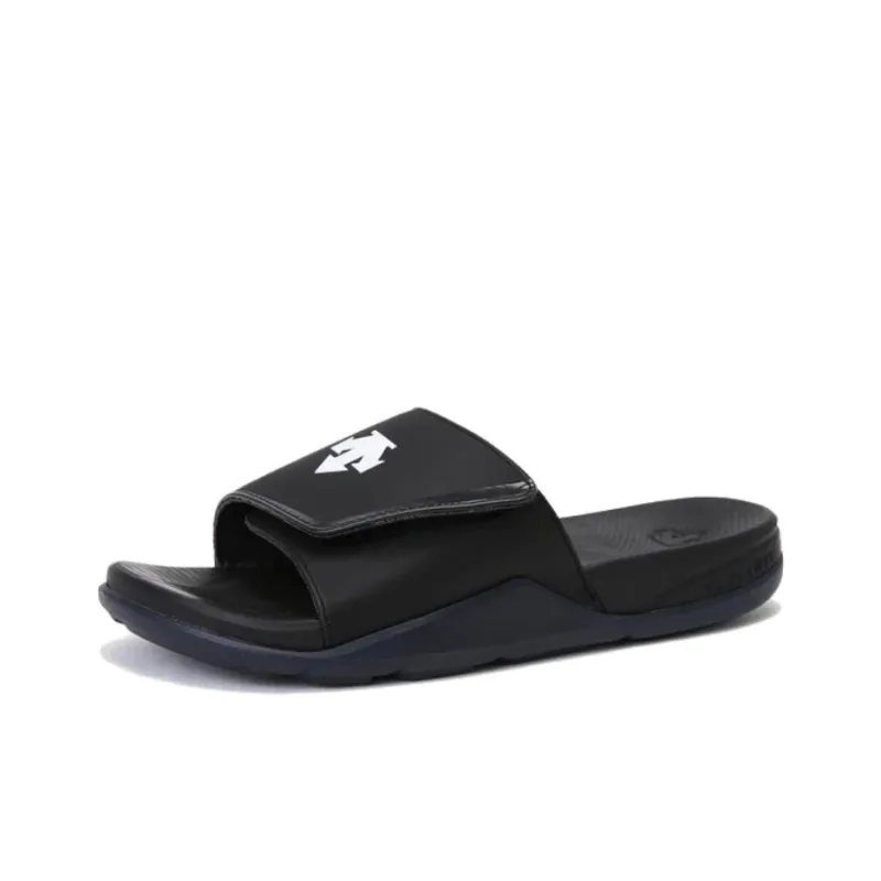 DESCENTE Slip Resistant Abrasion Resistant Slide Slippers Men's Black-0