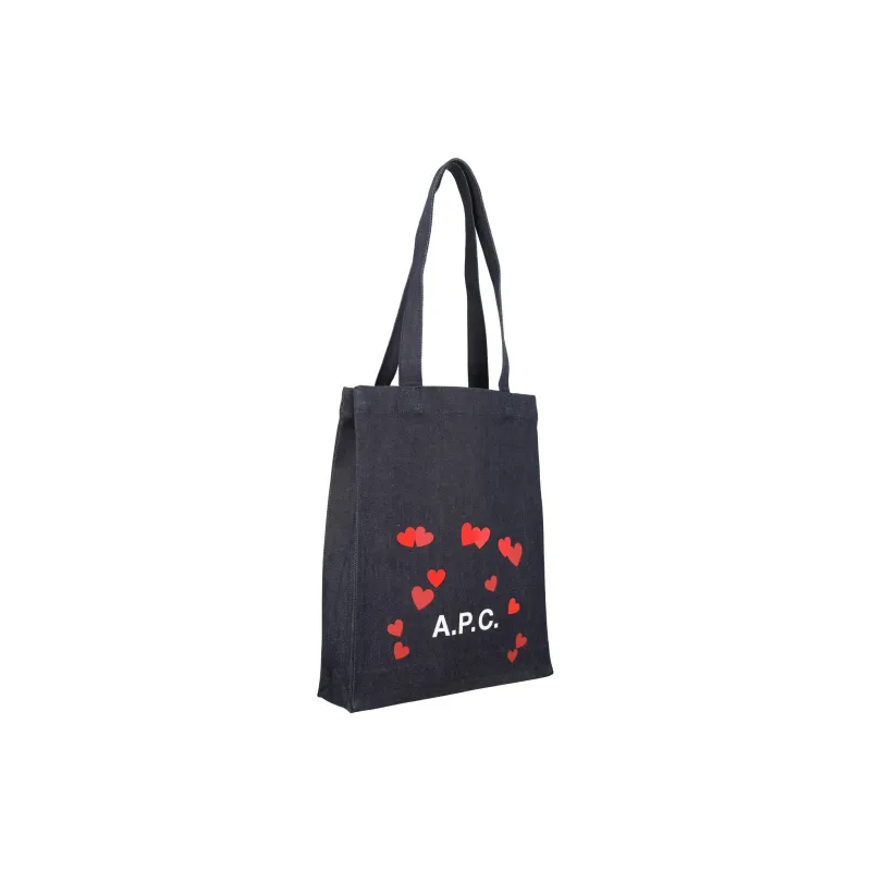 A.P.C Canvas Tote Bag, Shopping Bag, Shoulder Bag, Handbag, Canvas Bag Unisex Black-2