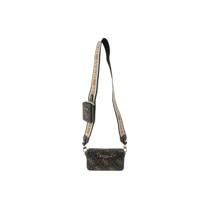 GUESS Polyurethane Camera Bags Crossbody Bags Mini Women's Brown-1