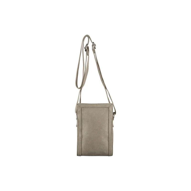 A.P.C Logo Print Mini Canvas Messenger Bag-2